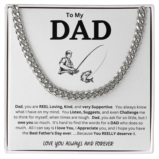 Cuban Link Chain, Happy Father's Day. I LOVE YOU DAD.
