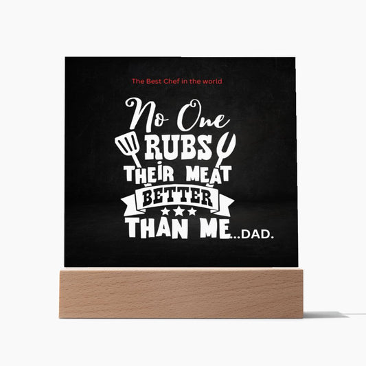 Acrylic Square Plaque, Happy Father's Day, Dad,