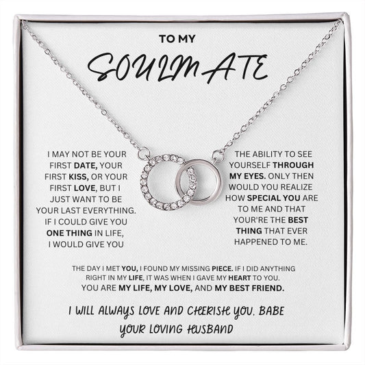 The Perfect Pair Necklace for soulmate, for her or partner, Valentine's Day, Mother's Day, I Love You Gift.