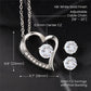 To my Soulmate Necklace, Valentine's Day gift for her, Christmas gift, Gift for Soulmate and CZ Earring Set