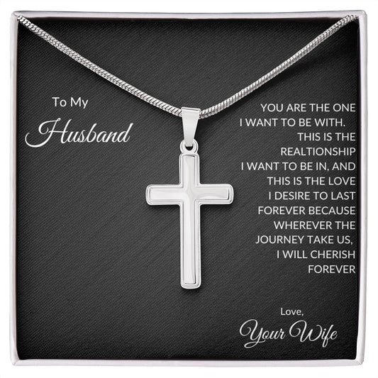 Stainless Steel Cross Necklace for the man you love very much.